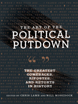 cover image of The Art of the Political Putdown
